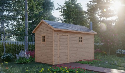 Каркасная баня 2x4